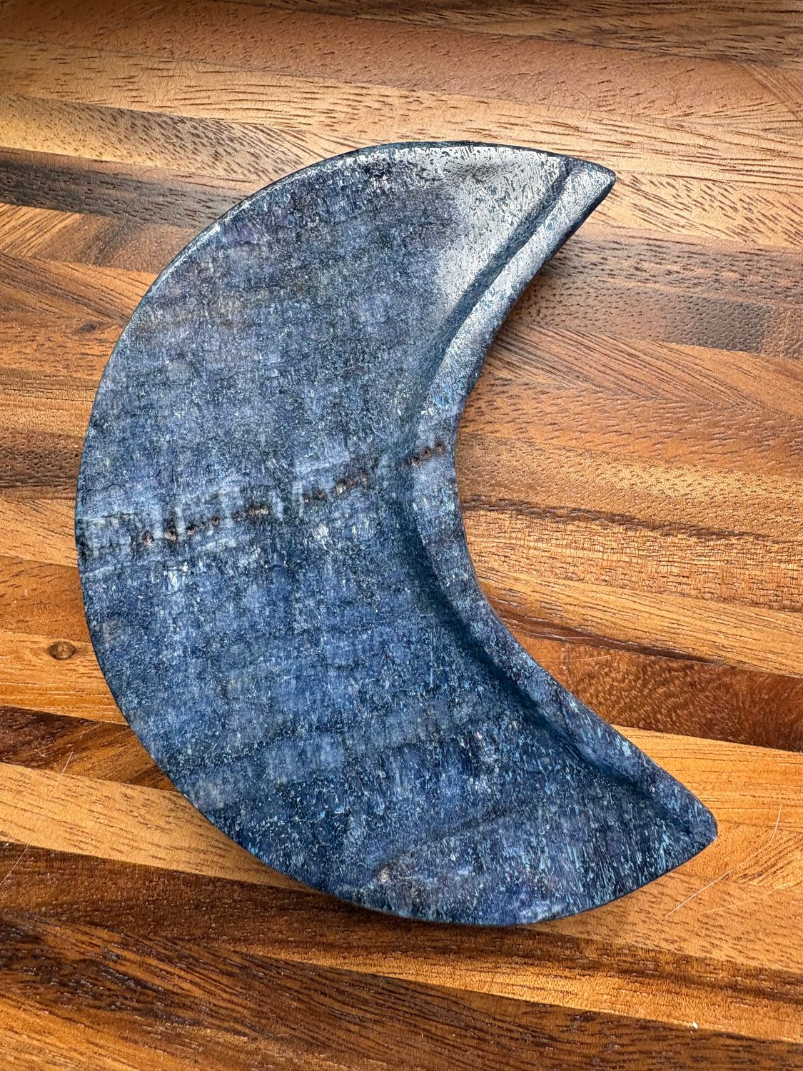 Blauwe calciet schaaltje