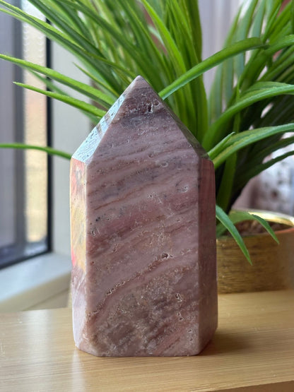 Roze amethist punt