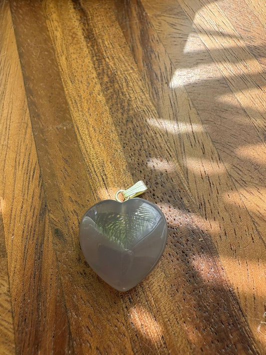 Edelsteen hart hangers