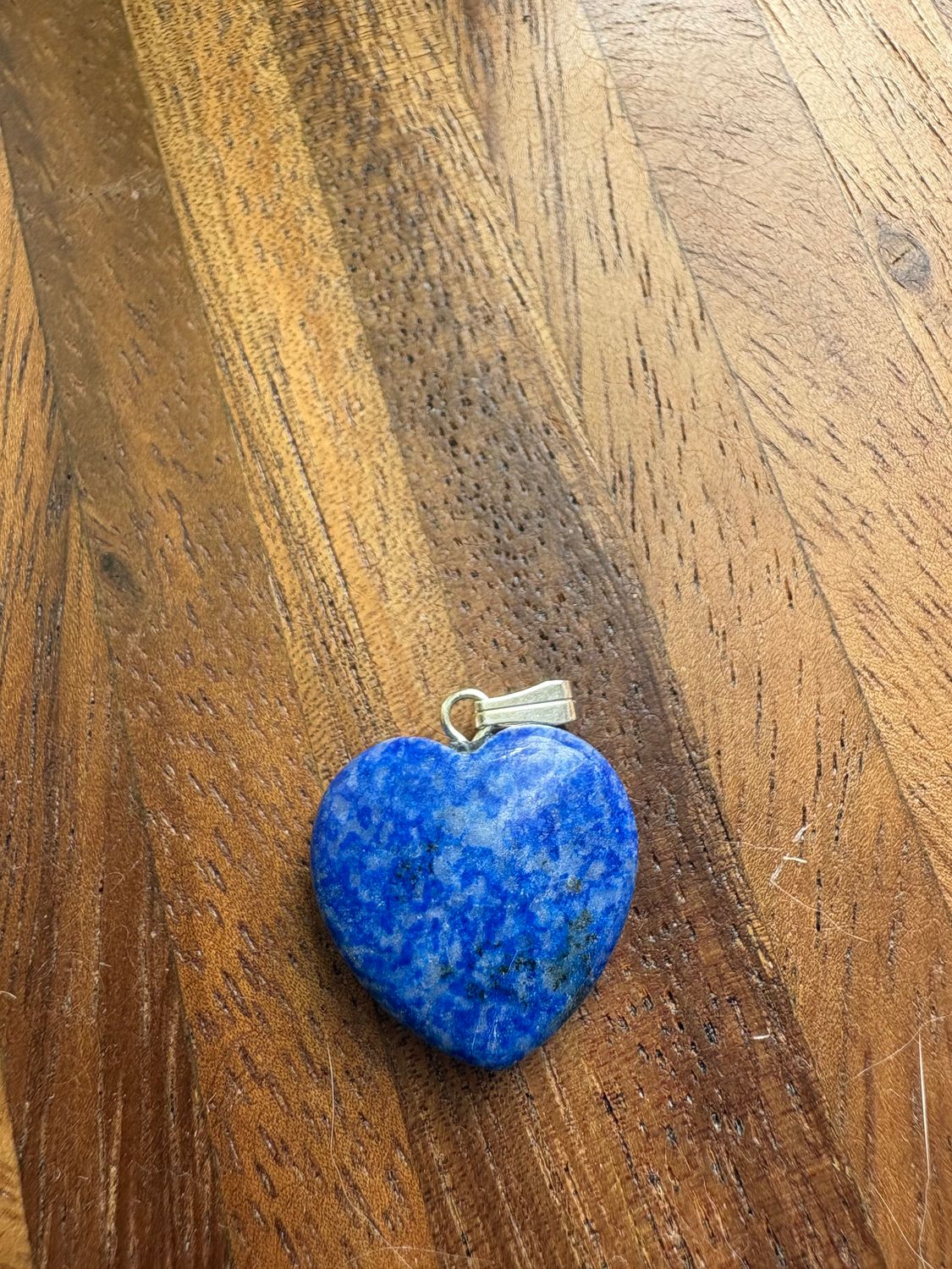 Edelsteen hart hangers